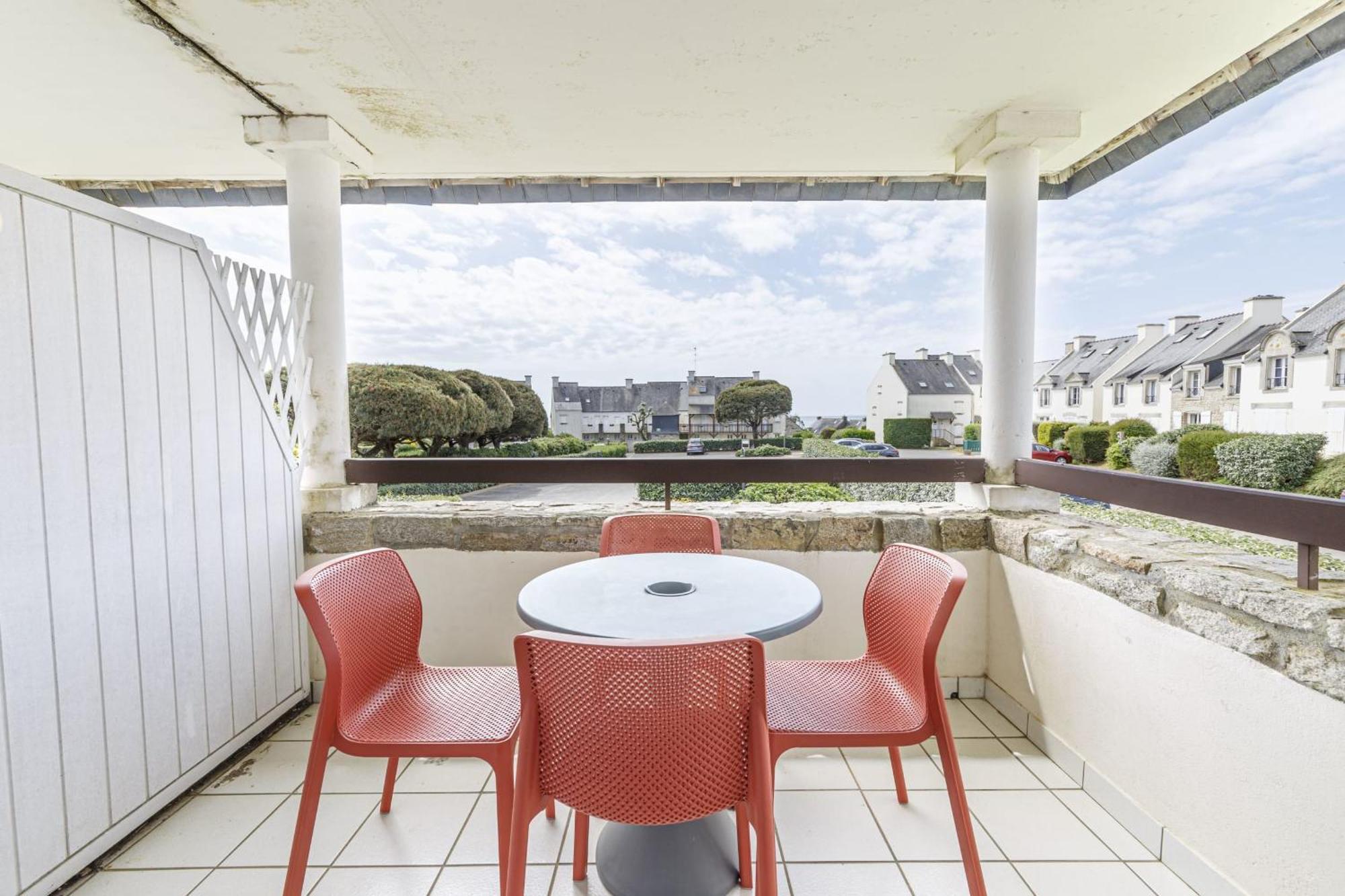 Studio terrasse avec vue mer Arzon Extérieur photo